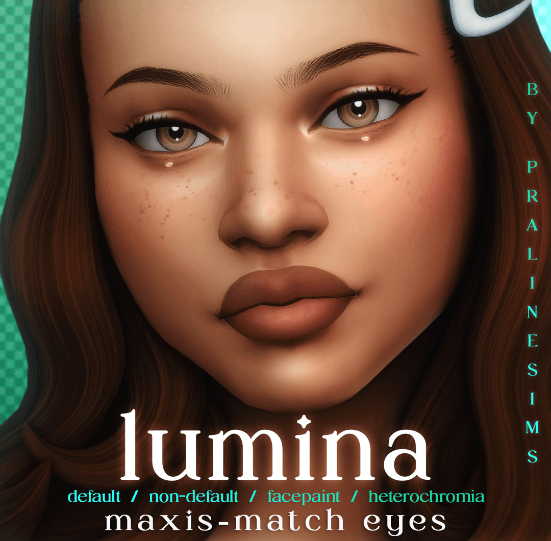 Скриншот мода Цвет глаз и линзы LUMINA Maxis-Match Eyes